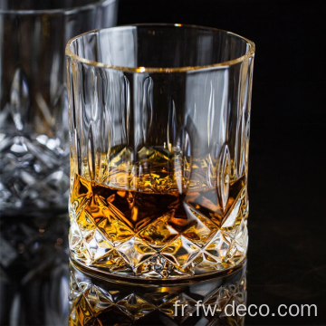 Gold Rim Crystal Lunes Whisky Fancy Whisky